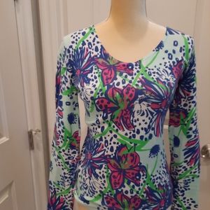 LILLY PULITZER EUC Vneck sweater SZ S